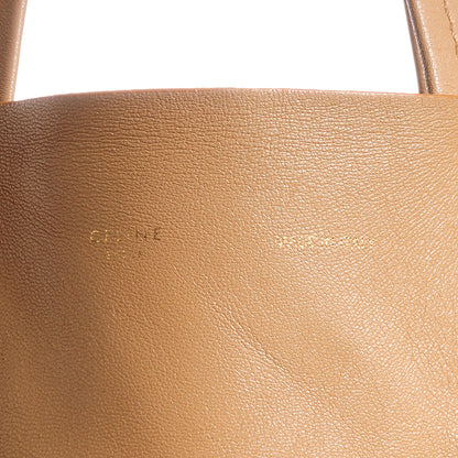 Celine Lambskin Vertical Bi-Cabas Apricot Black 5 of 10