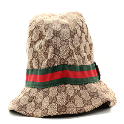 Gucci GG Monogram Web Bucket Hat M Brown 3 of 11