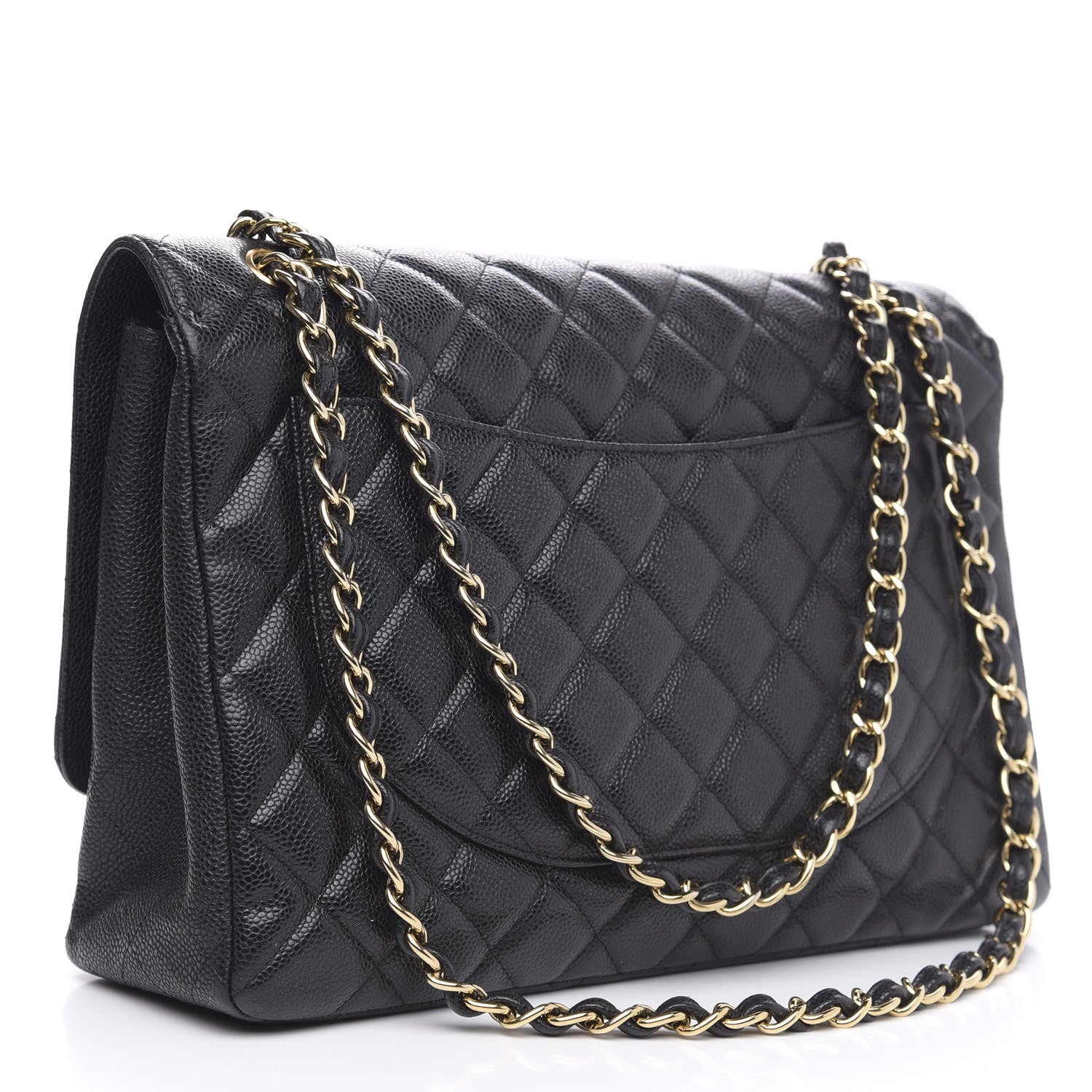 Chanel Caviar Quilted Maxi Single Flap Black 3 of 16