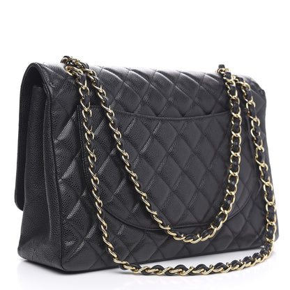 Chanel Caviar Quilted Maxi Single Flap Black 3 of 16