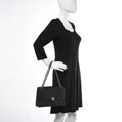 Chanel Lambskin Quilted Medium Double Flap Black 2 of 13