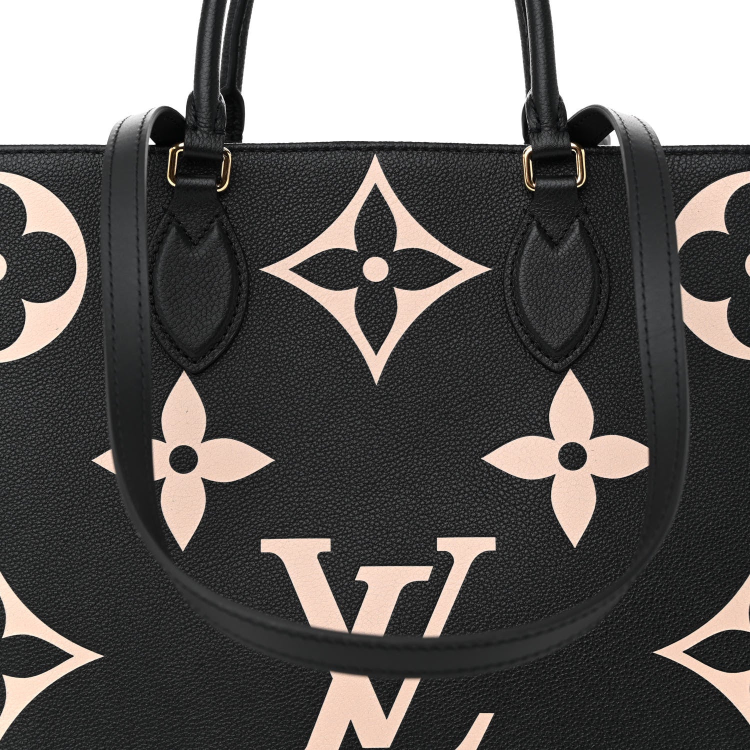 Louis Vuitton LOUIS VUITTON Empreinte Monogram Giant Onthego GM Black Beige 7 of 9