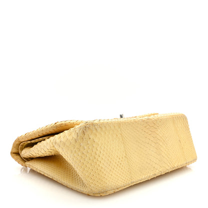 Chanel Snakeskin Jumbo Double Flap Yellow 4 of 18