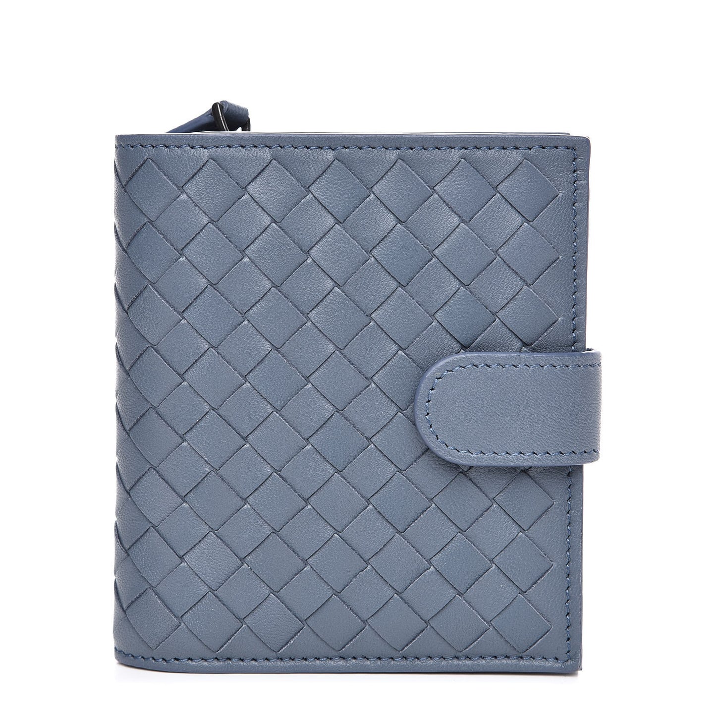 Nappa Intrecciato French Flap Wallet Krim