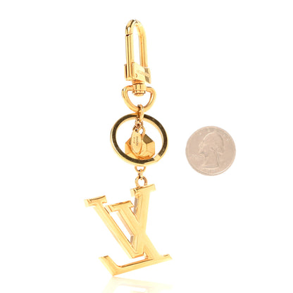 Louis Vuitton LV Facettes Bag Charm Key Holder Gold 2 of 4