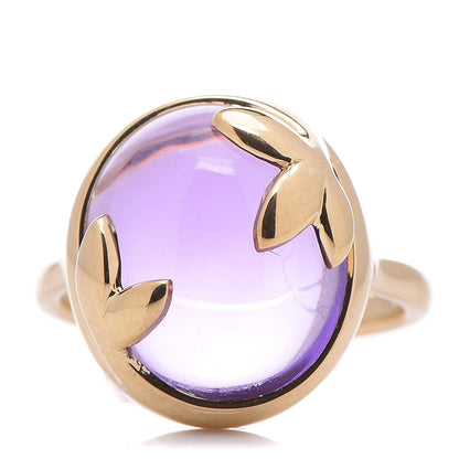 Tiffany 18K Yellow Gold Amethyst Paloma Picasso Olive Leaf Ring 49 5 1 of 4