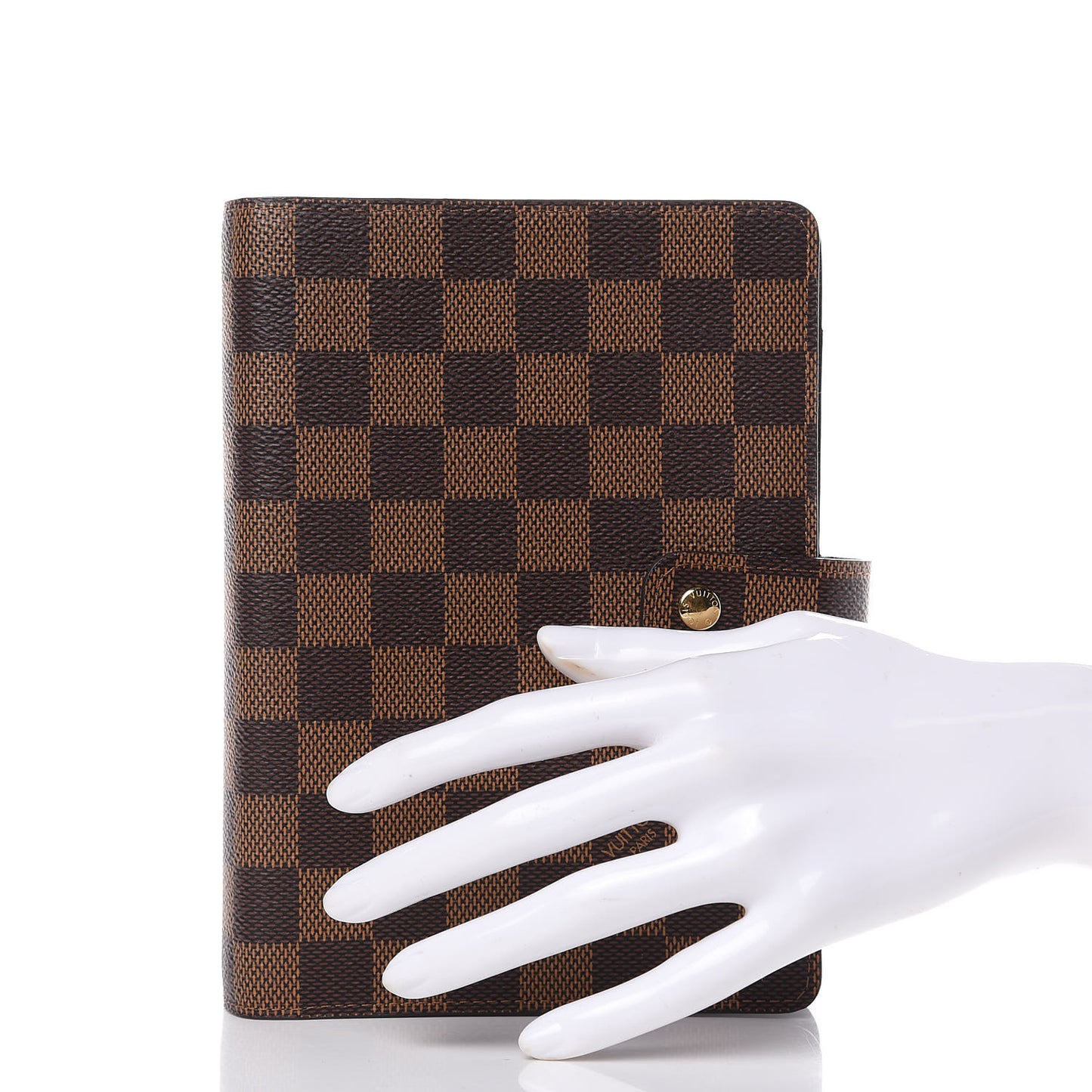 Damier Ebene Medium Ring Agenda Cover