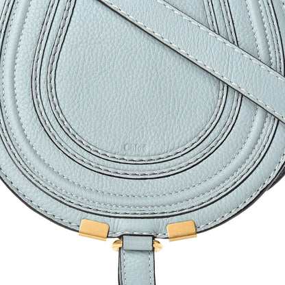 Chloe Calfskin Mini Marcie Round Crossbody Bag Faded Blue 8 of 10