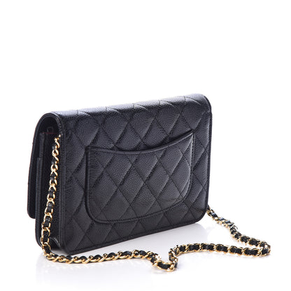 Chanel Caviar Quilted Wallet On Chain WOC Black 3 of 11