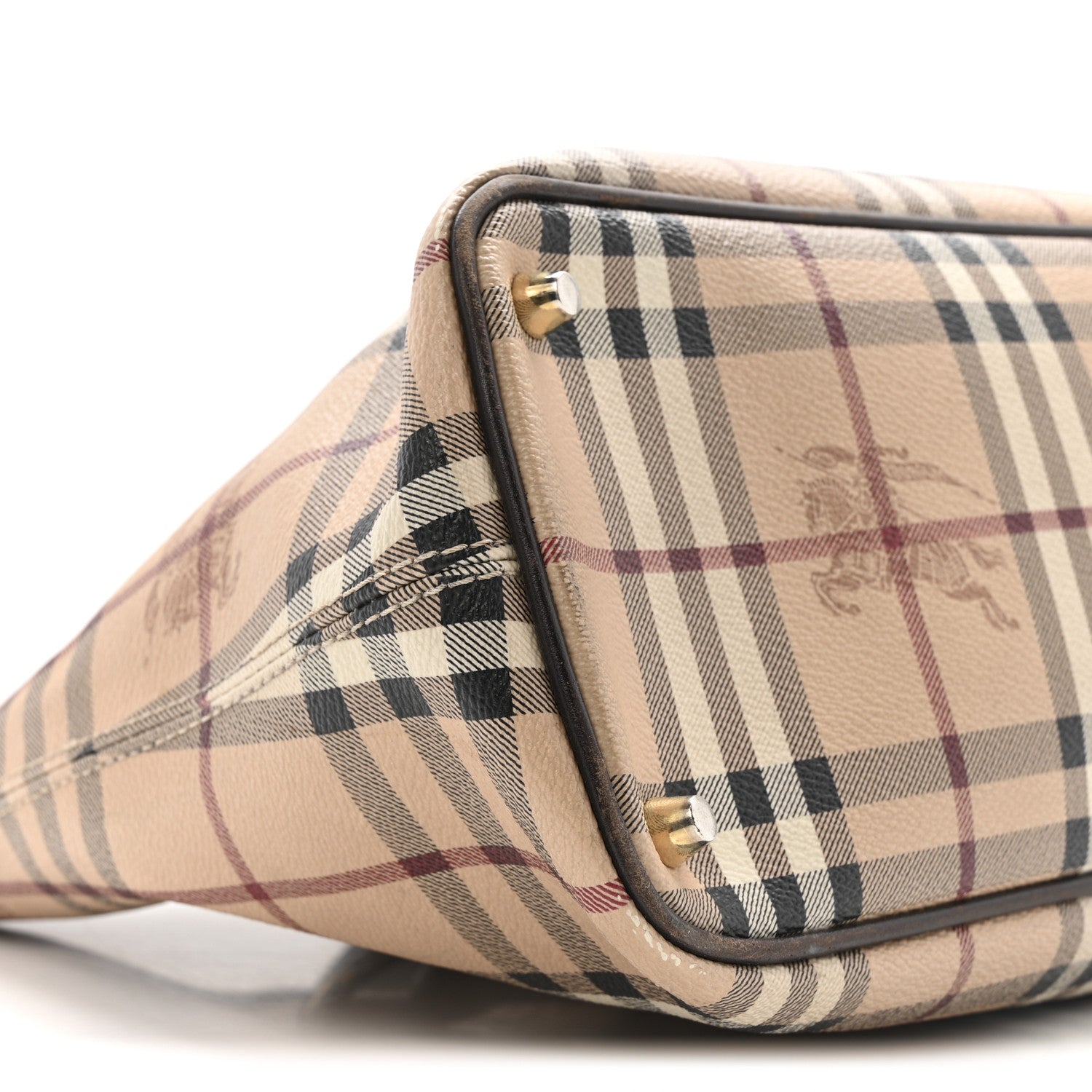 Burberry Haymarket Check Medium Regent Tote Chocolate 10 of 18