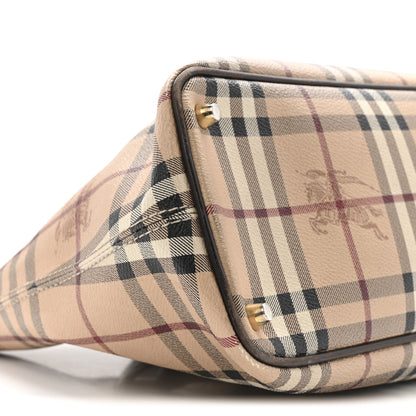 Burberry Haymarket Check Medium Regent Tote Chocolate 10 of 18