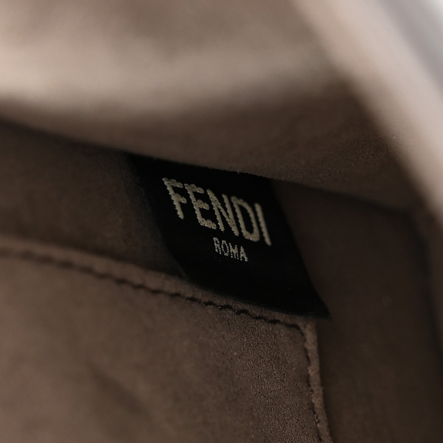Fendi Vitello Century F is Fendi Bi-Color FF 1974 Embossed Kan I Shoulder Bag Fragola Maya Black 8 of 12