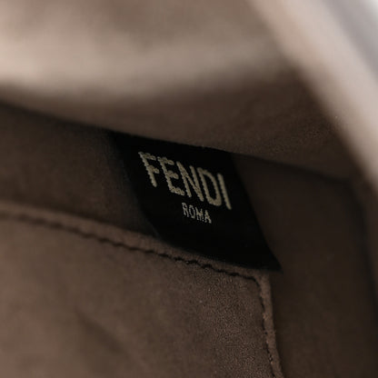 Fendi Vitello Century F is Fendi Bi-Color FF 1974 Embossed Kan I Shoulder Bag Fragola Maya Black 8 of 12