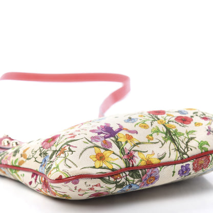Gucci Canvas Flora Floral Crossbody Bag Red 10 of 13