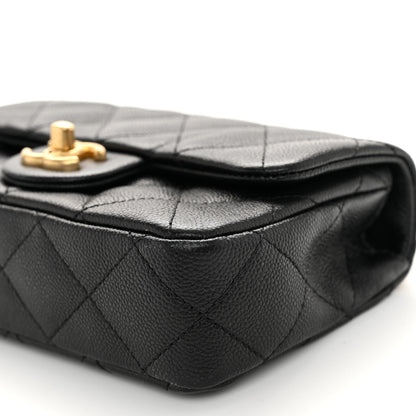 Chanel Caviar Quilted Mini Sweetheart Rectangular Flap Black 10 of 11
