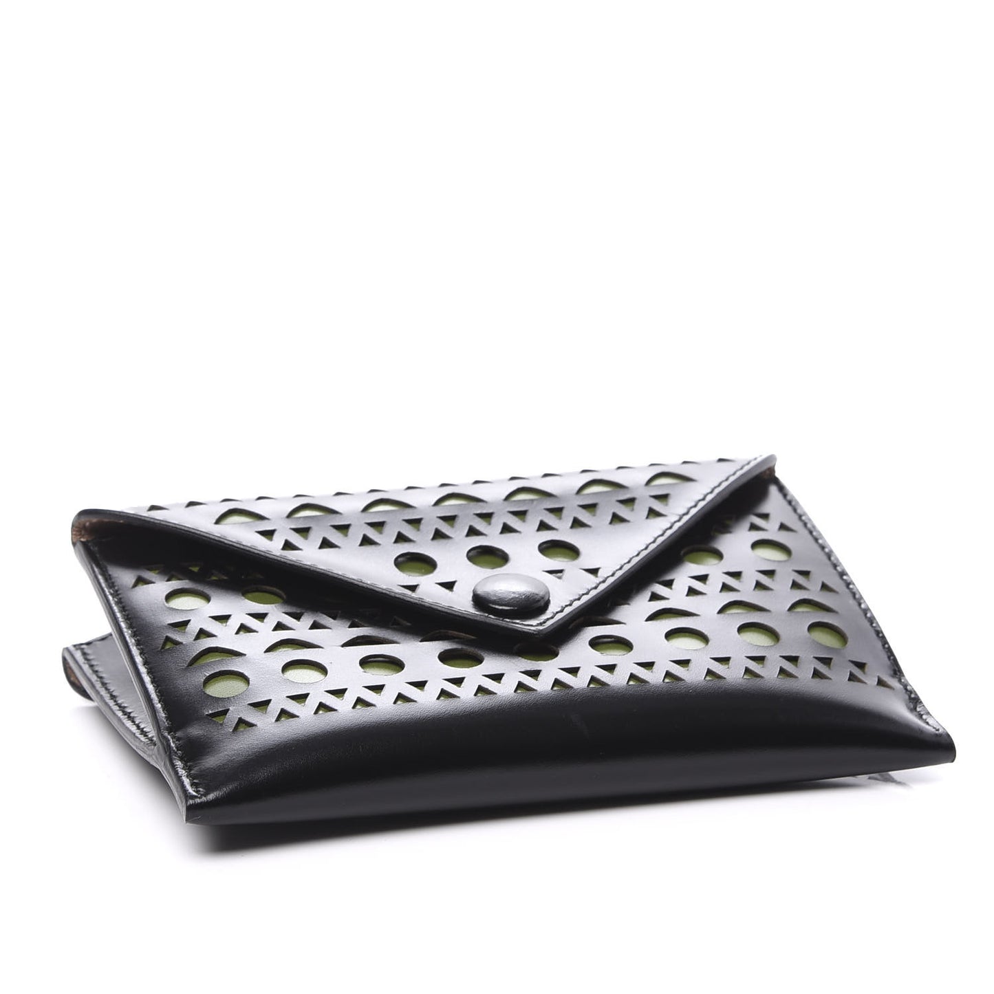 Calfskin Laser Cut iPhone Case Black