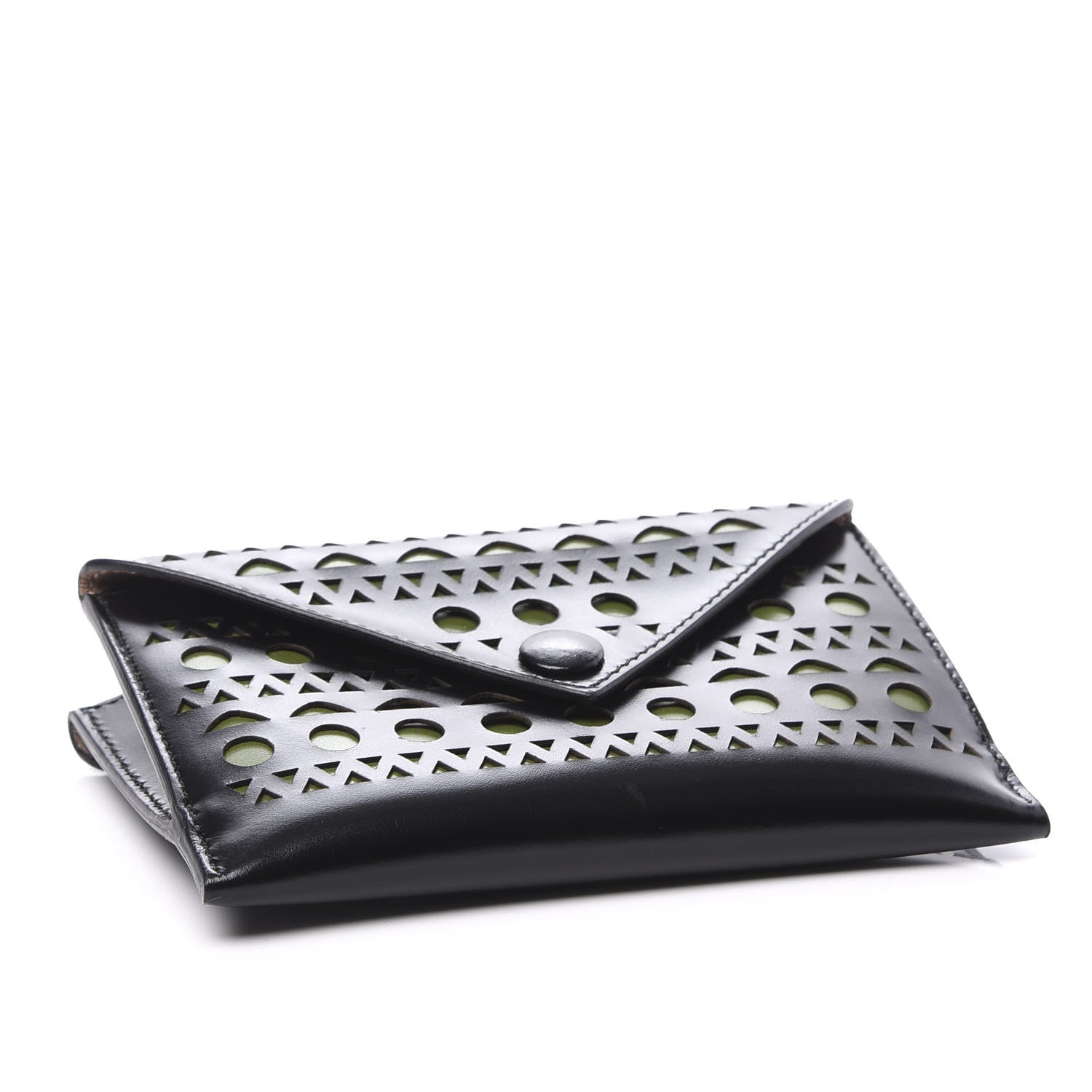 Alaia Calfskin Laser Cut iPhone Case Black 3 of 10