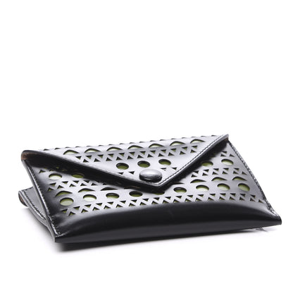 Alaia Calfskin Laser Cut iPhone Case Black 3 of 10