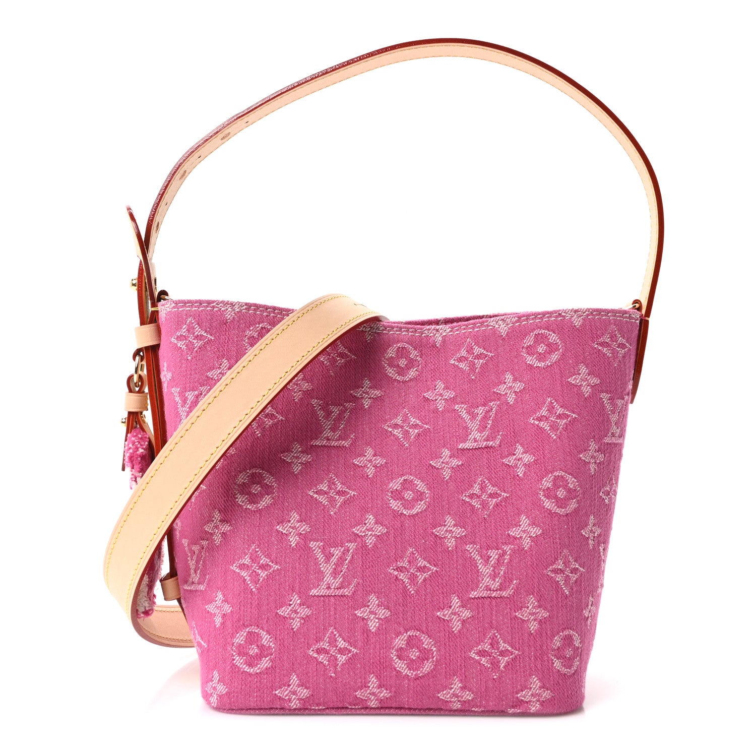 Louis Vuitton Monogram Denim All In BB Fuchsia 1 of 8