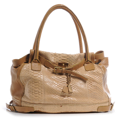 Chloe Python Large Marlow Bag Dune 1 of 9