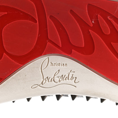 Christian Louboutin Glitter Spikes Womens Roller Boat Flat 38.5 Black 6 of 10