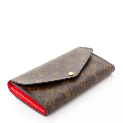 Louis Vuitton Monogram Sarah Wallet NM Coquelicot 4 of 10