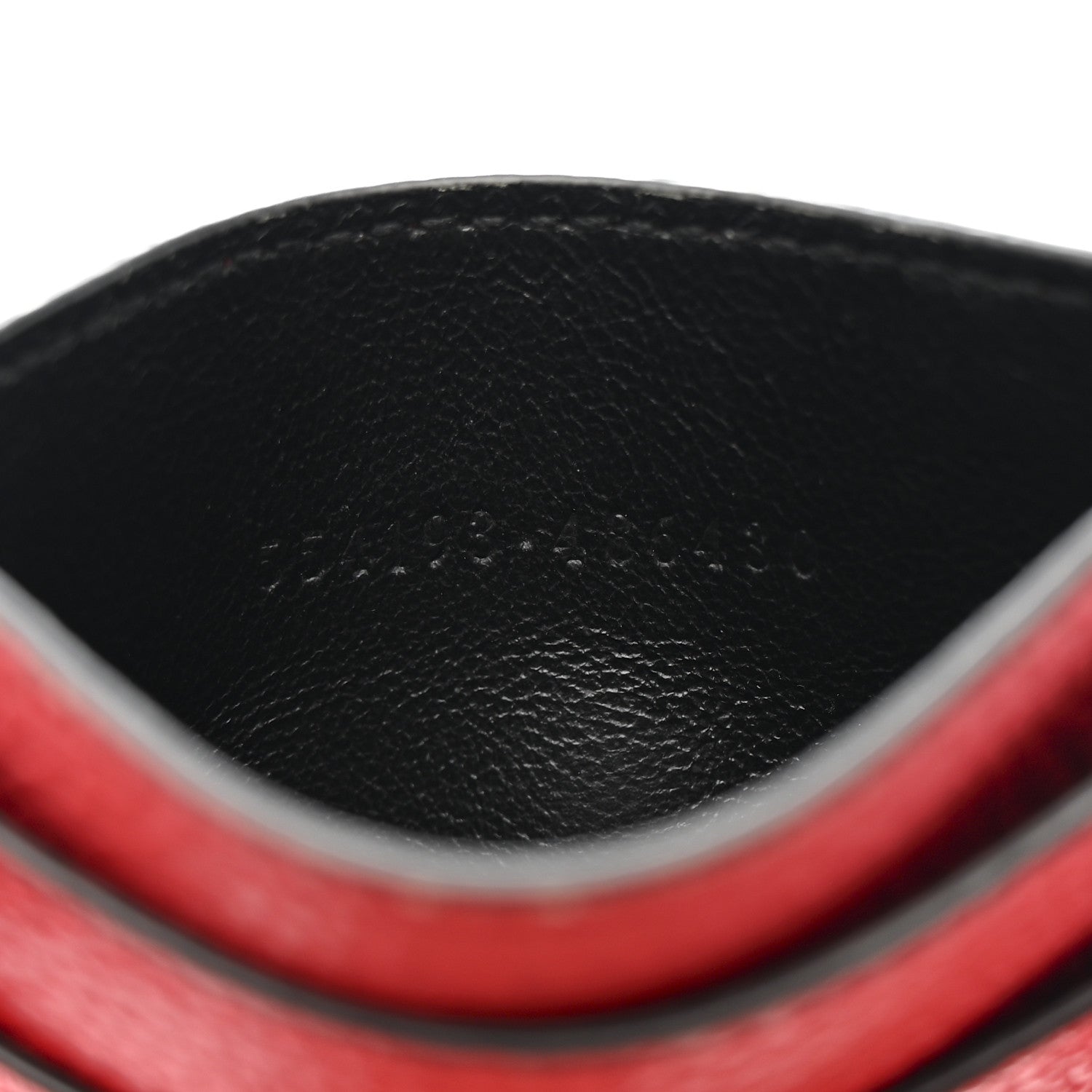 Alexander McQueen Calfskin Skull Card Holder Scarlet Red 7 of 8