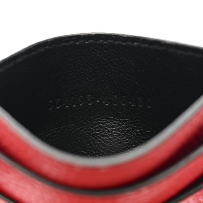 Alexander McQueen Calfskin Skull Card Holder Scarlet Red 7 of 8