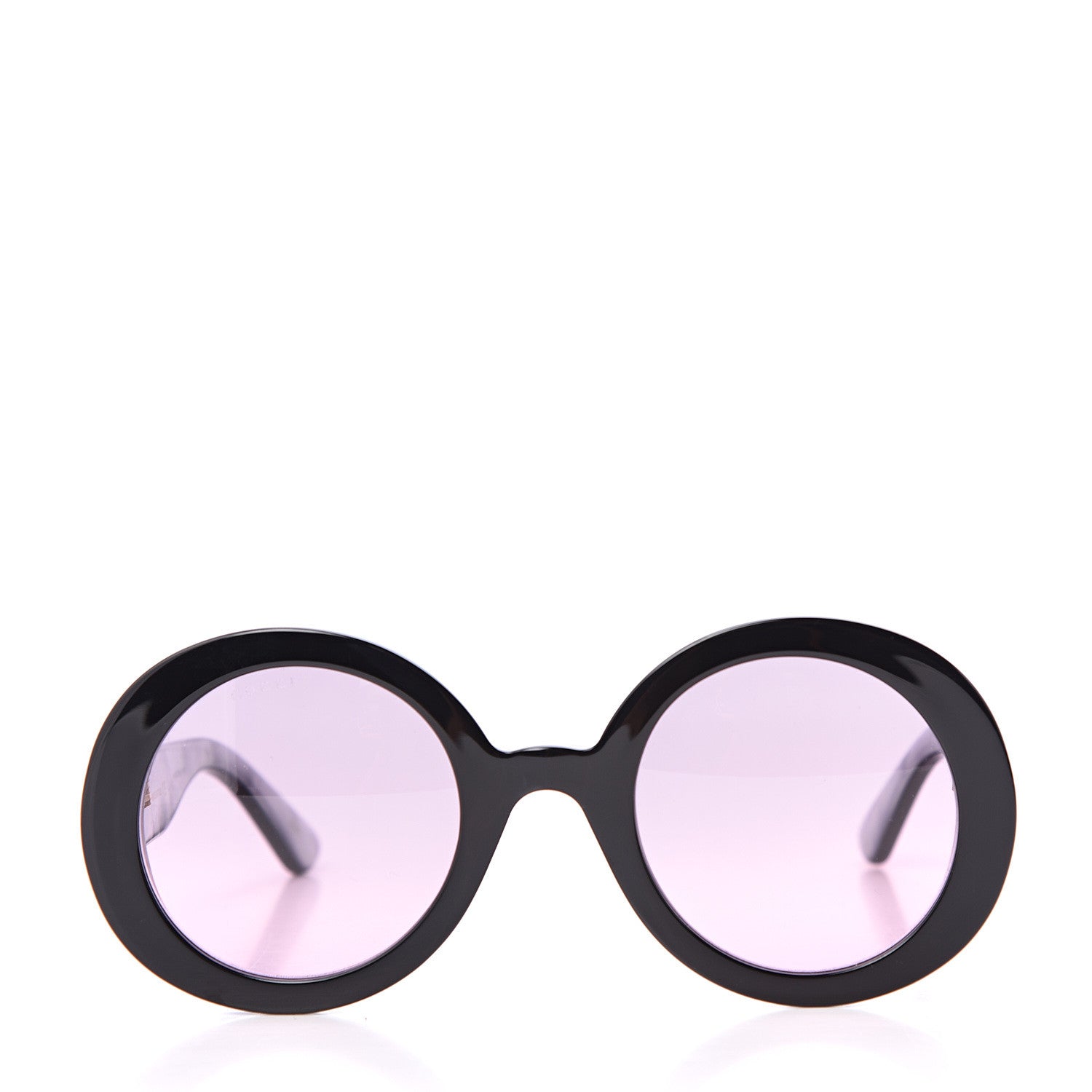 Gucci Acetate Round GG Sunglasses GG0319S Black 2 of 8