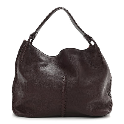 Bottega Veneta Washed Cervo Deerskin Hobo Burgundy 1 of 9