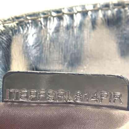 Burberry Metallic Patent House Check Sliced Beaton Silver 8 of 21