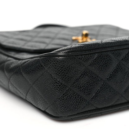 Chanel Caviar Quilted Flap Camera Case Black 10 of 11