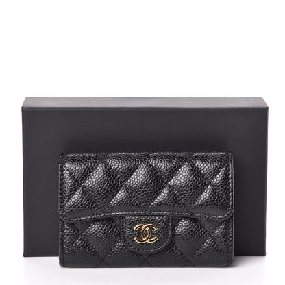 Chanel Caviar Quilted Flap Card Holder Black 9 of 9