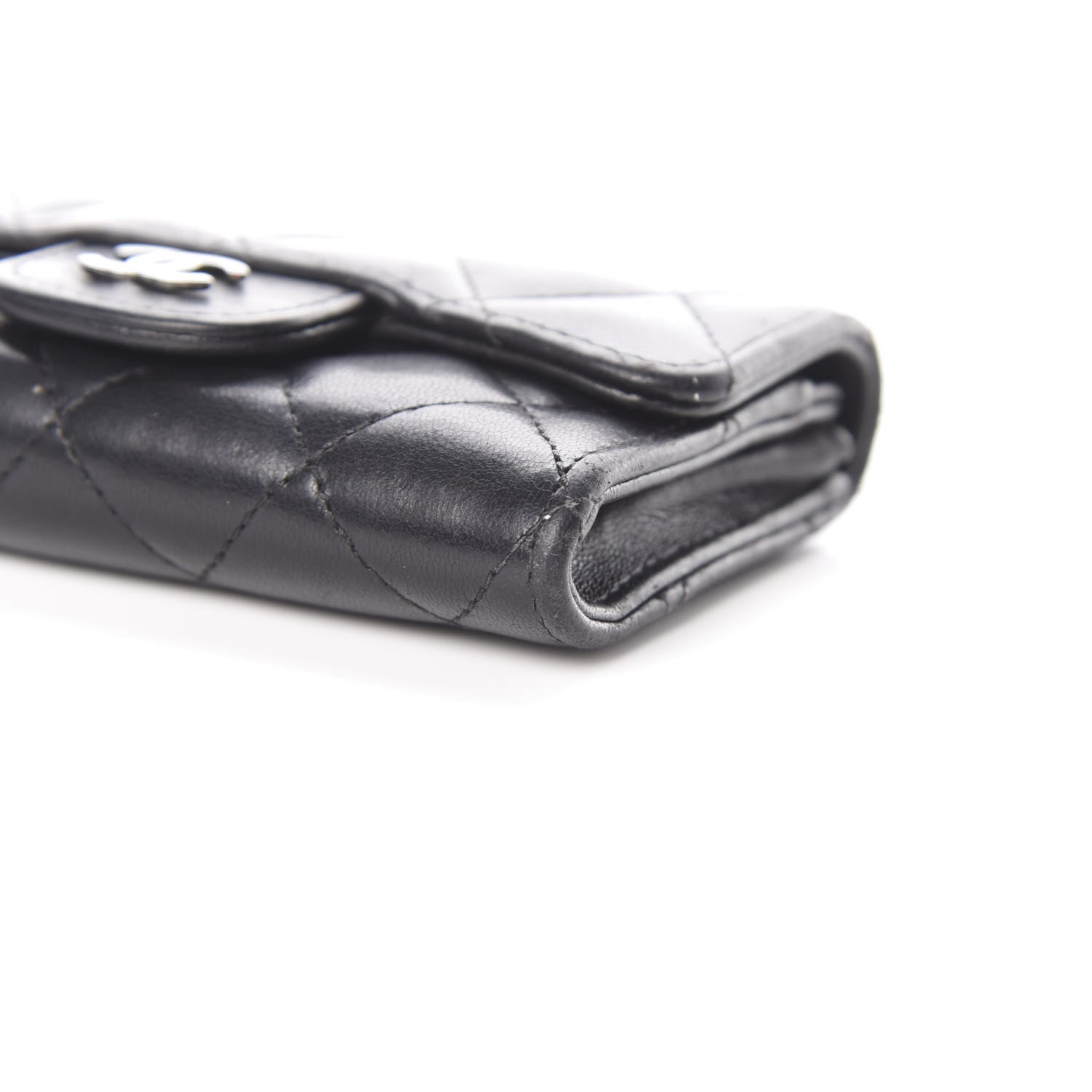 Chanel Lambskin Quilted Flap Card Holder Black 11 of 12