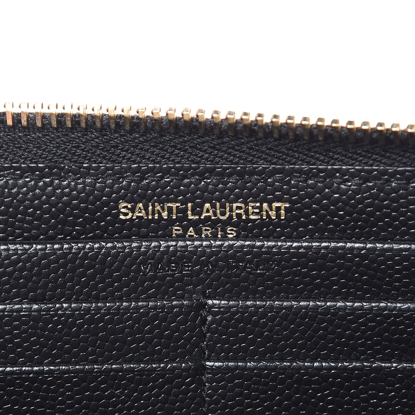 Grain De Poudre Matelasse Chevron Monogram Zip Around Wallet Black