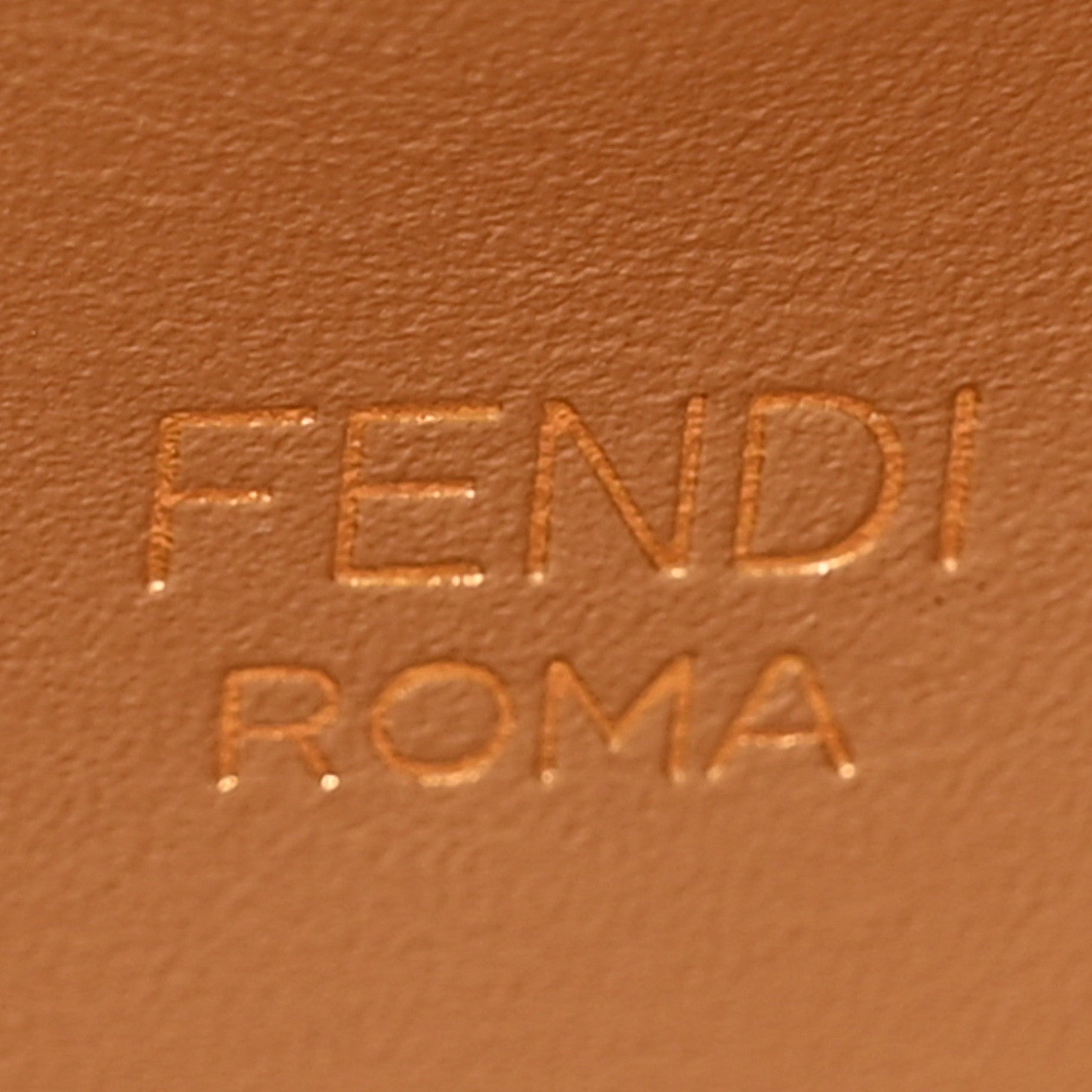 Fendi Vitello King Medium Fendi Way Tote Miele Scuro 6 of 10