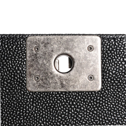 Chanel Caviar Quilted Medium Boy Flap Black 6 of 8