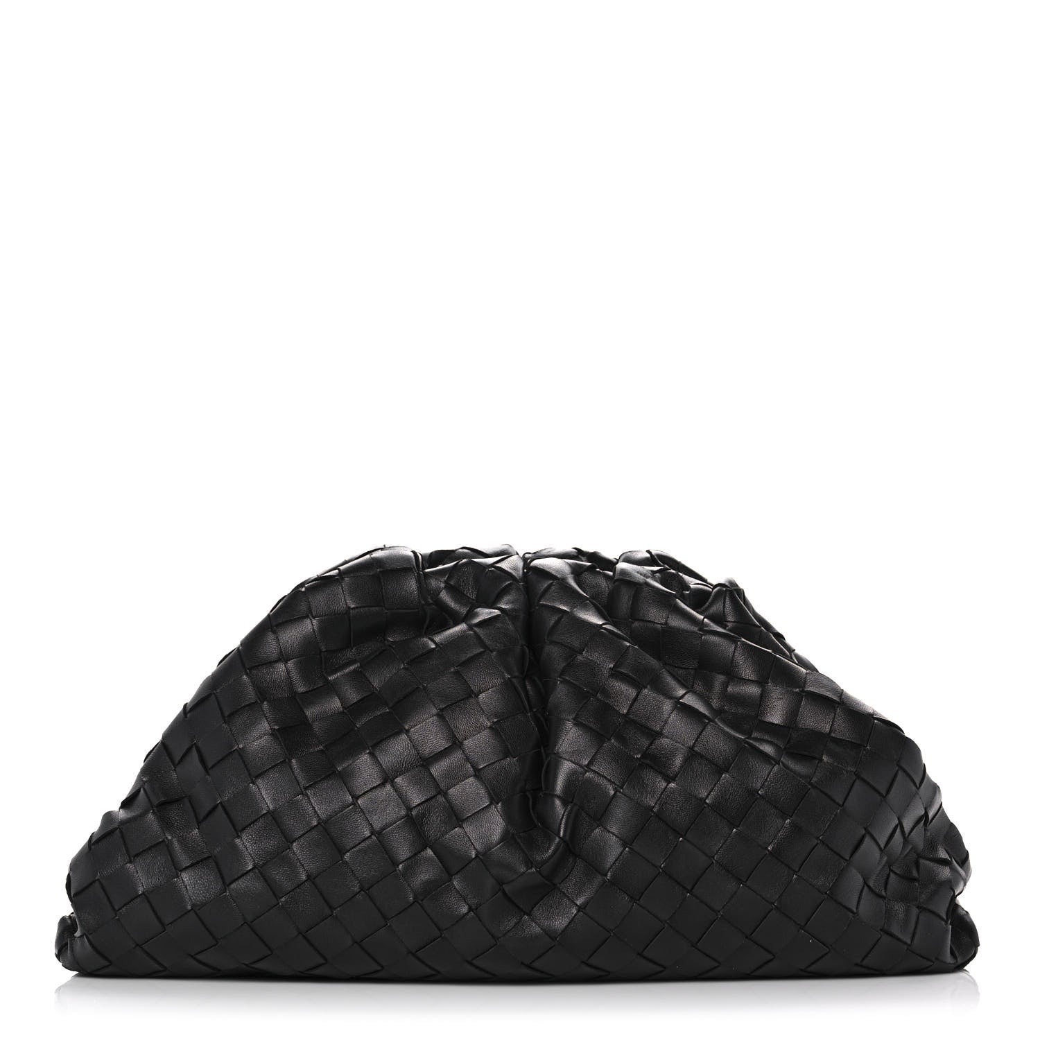 Bottega Veneta Nappa Maxi Intrecciato The Pouch Oversized Clutch Black 1 of 11
