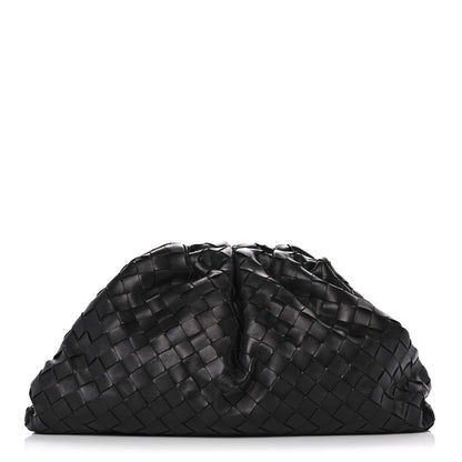 Bottega Veneta Nappa Maxi Intrecciato The Pouch Oversized Clutch Black 1 of 11