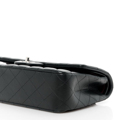 Chanel Lambskin Quilted Medium Double Flap Black 11 of 12