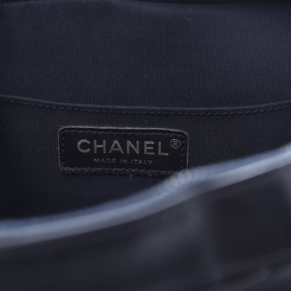 Chanel Calfskin Chevron Quilted Double Camera Bag With Flap Black 9 of 13