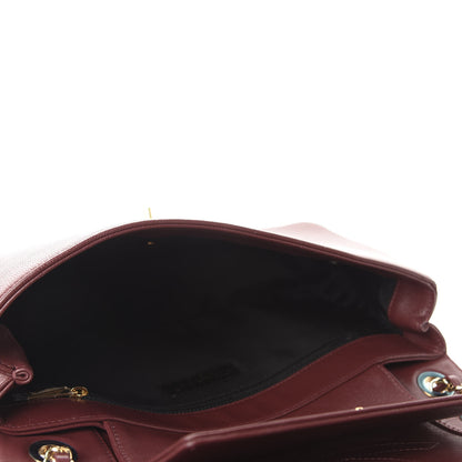 Chanel Sheepskin Quilted Vintage Mademoiselle Flap Dark Red 5 of 13