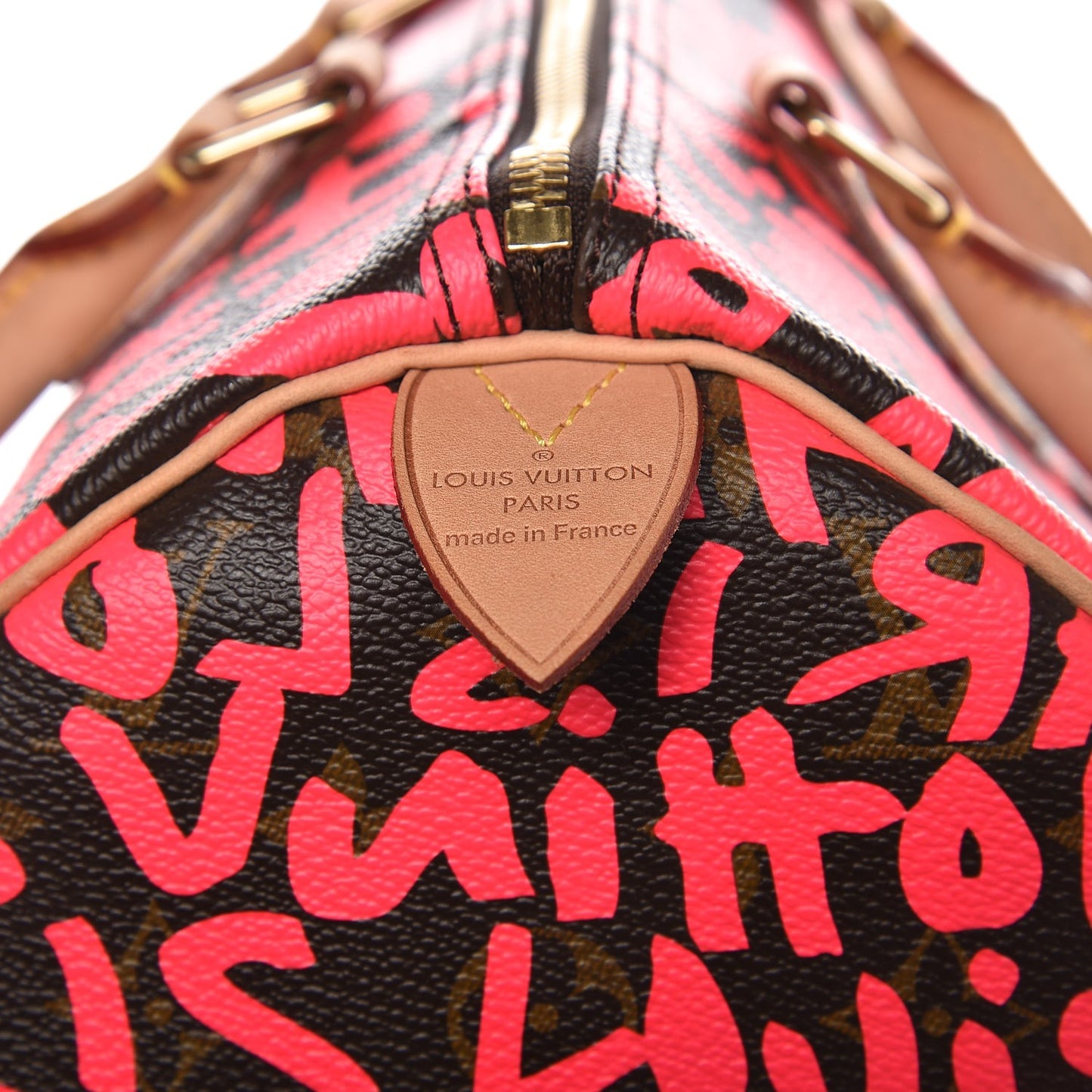 Monogram Graffiti Speedy 30 Fuchsia