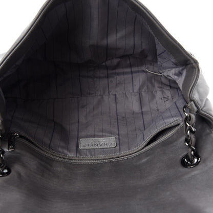 Chanel Lambskin Studded CC East West Flap Grey 5 of 12