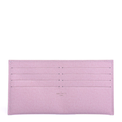 Louis Vuitton Calfskin Felicie Card Holder Insert Rose Ballerine 1 of 6