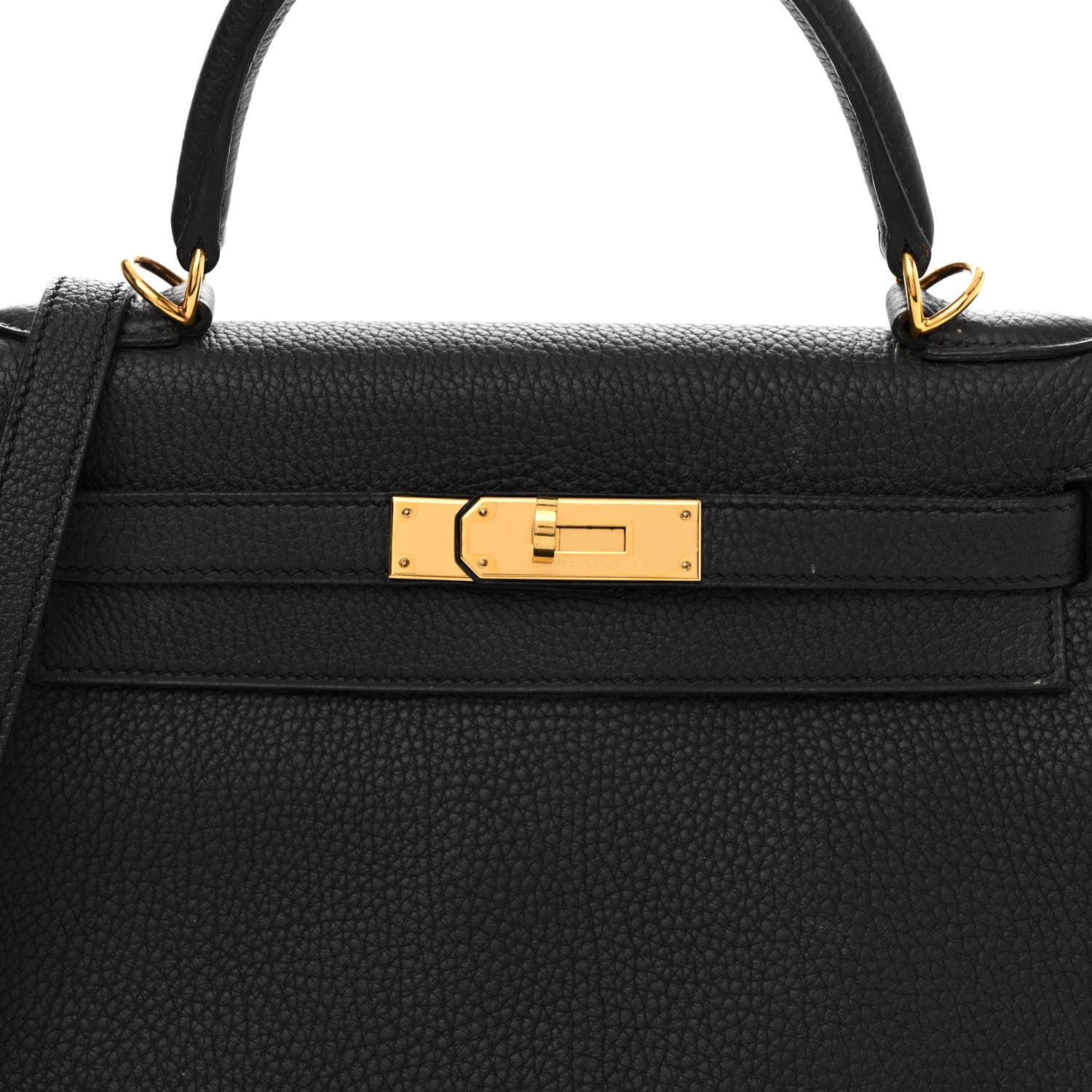 Hermes Togo Kelly Retourne 28 Black 7 of 18