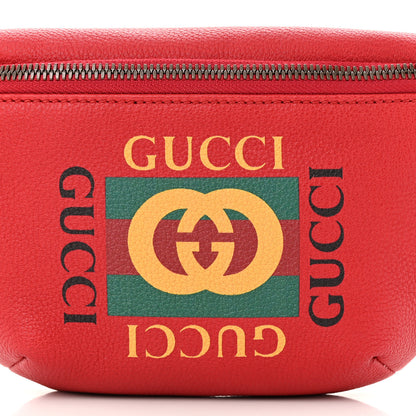 Gucci Grained Calfskin Small Logo Belt Bag Hibiscus Red 8 of 10