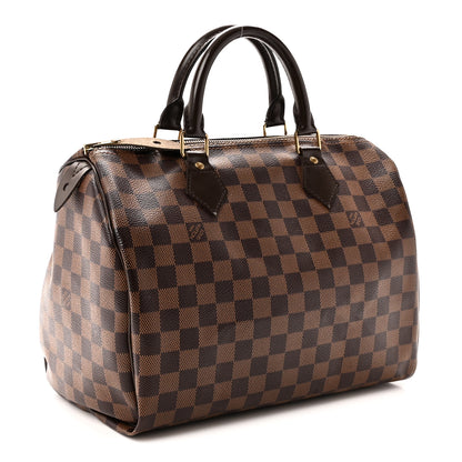 Louis Vuitton Damier Ebene Speedy 30 3 of 9