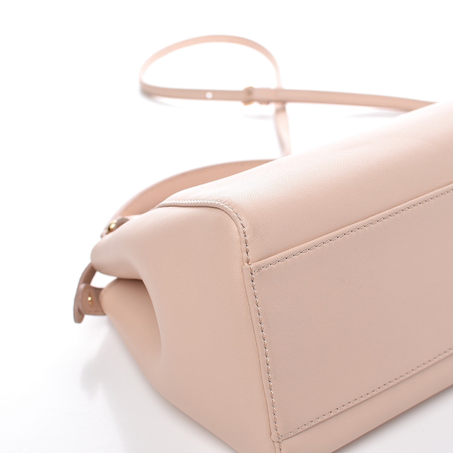 Fendi Nappa Mini Peekaboo Iconic Satchel Rosa Plaster 11 of 14