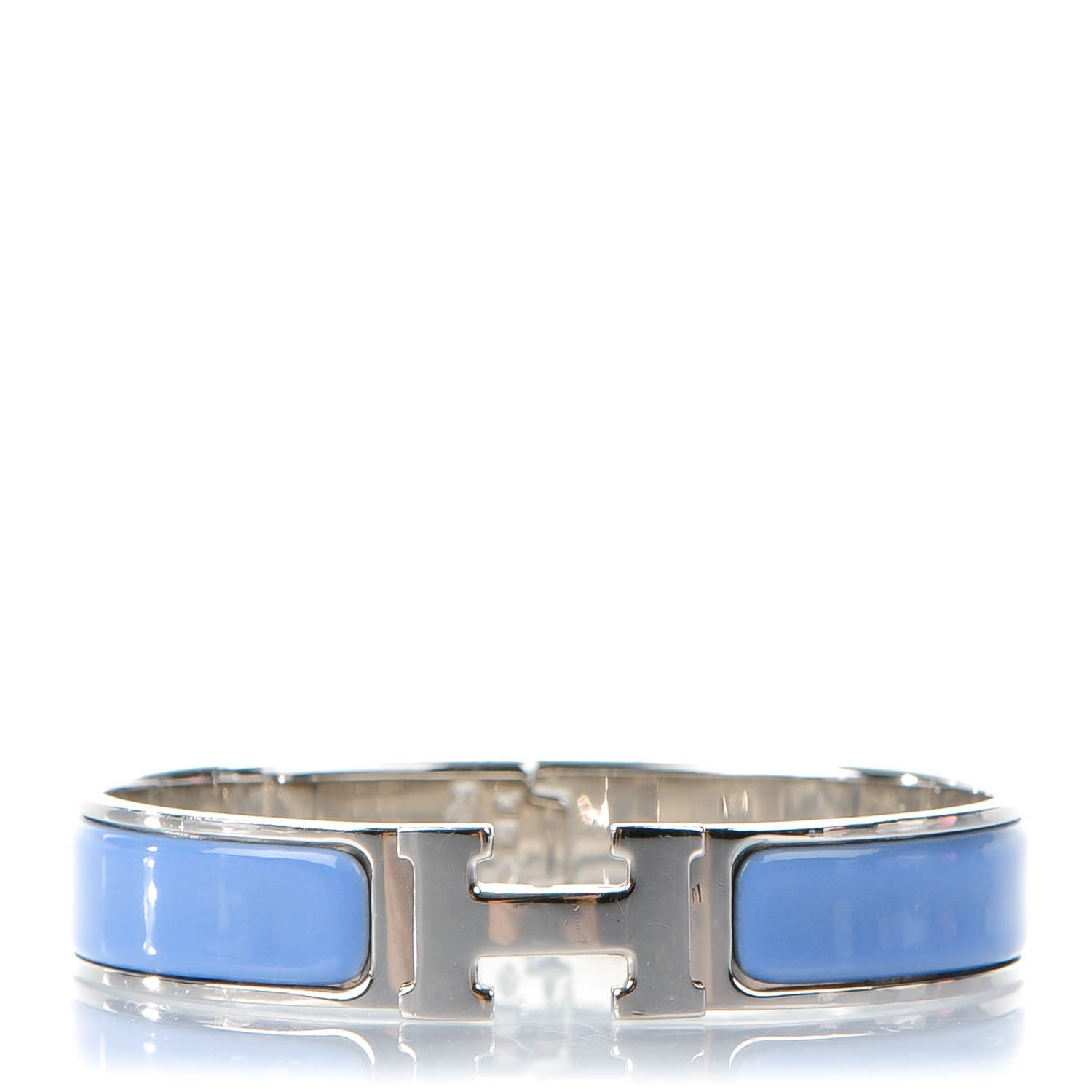 Hermes Enamel Narrow Clic Clac H Bracelet PM Lilac 1 of 5